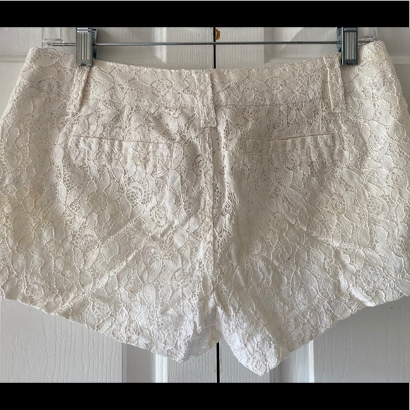 Womens Junior Bongo Ivory Lace Short Shorts 9 - Picture 2 of 6